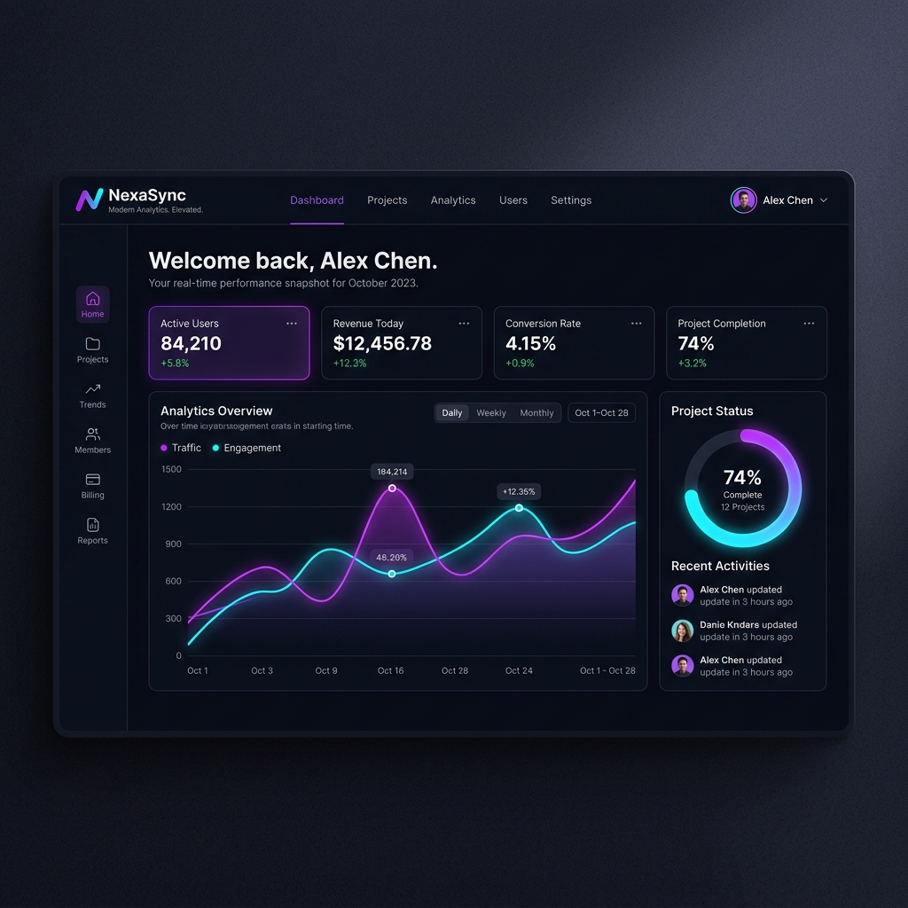 NexaSync SaaS Mockup Preview